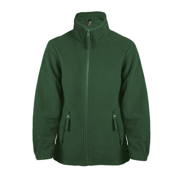 Bērnu flīša jaka NORTH KIDS fir green