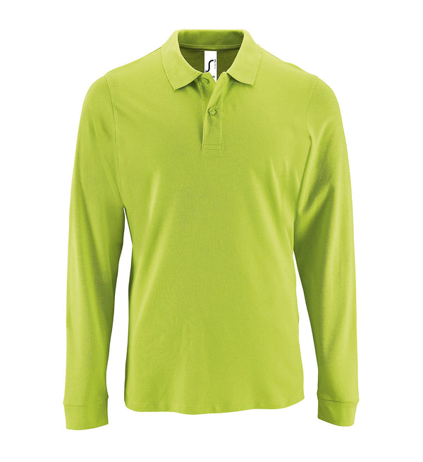 Vīriešu polo krekls SOL'S PERFECT LSL Apple green