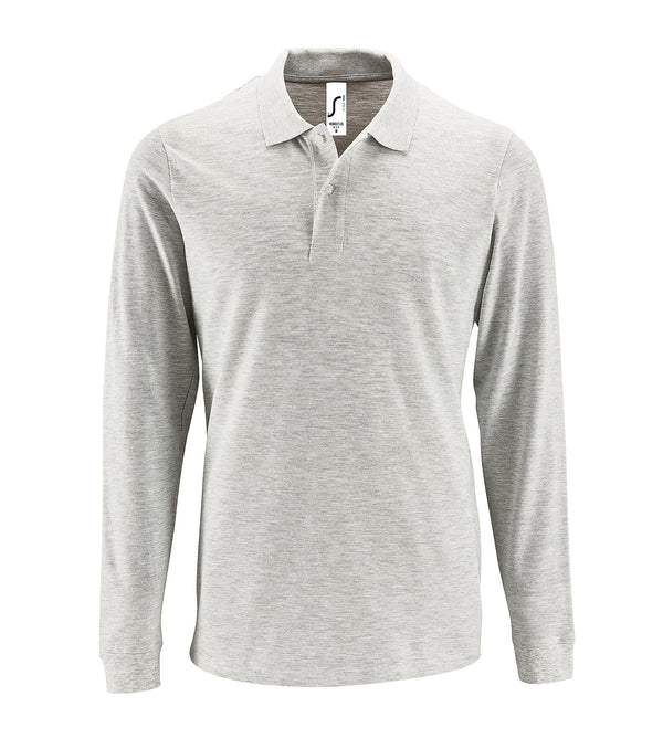 Vīriešu polo krekls SOL'S PERFECT LSL Ash