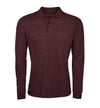 Vīriešu polo krekls SOL'S PERFECT LSL Heather oxblood