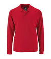 Vīriešu polo krekls SOL'S PERFECT LSL Red