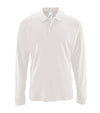 Vīriešu polo krekls SOL'S PERFECT LSL balts