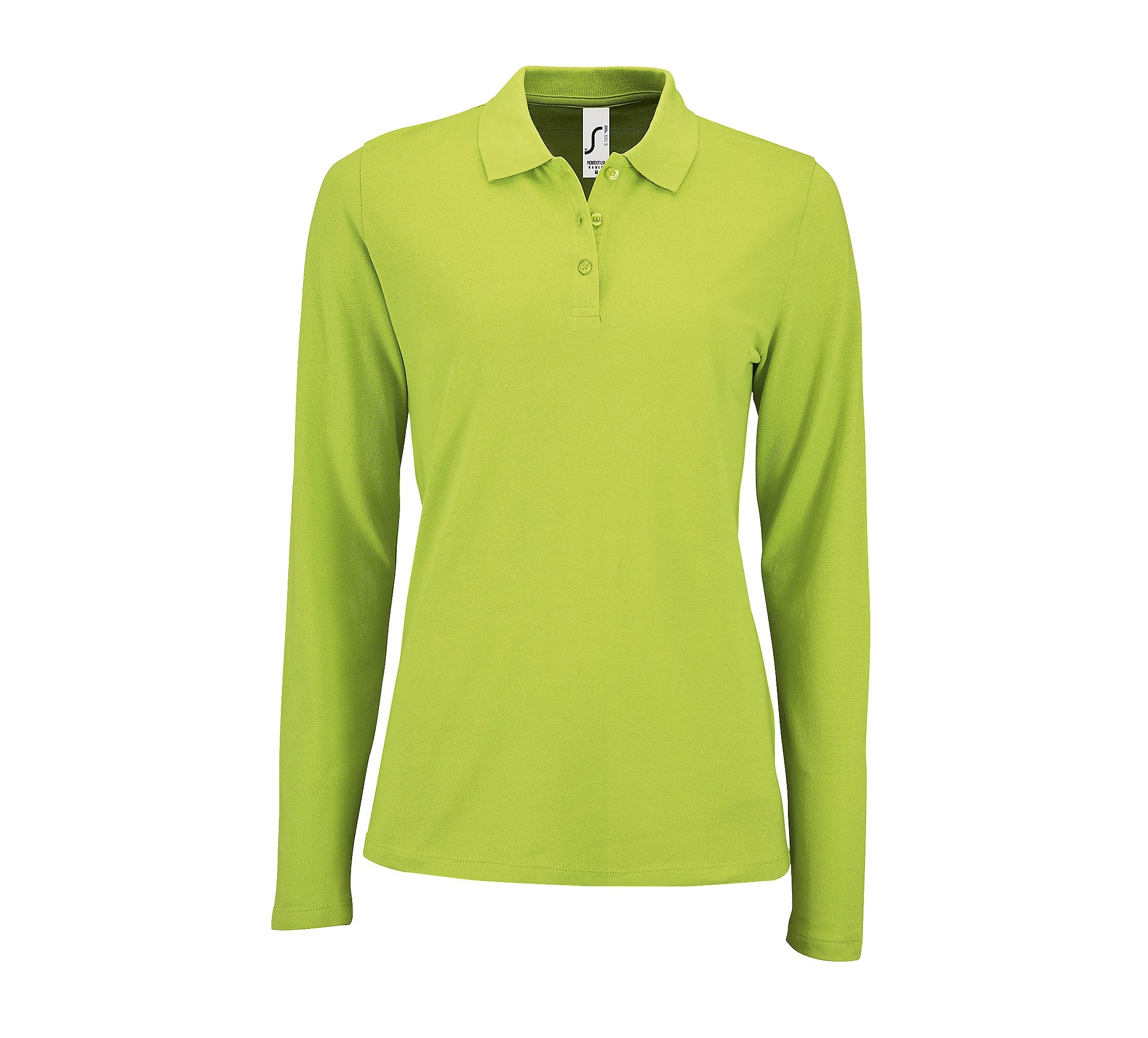 Sieviešu polo krekls SOL'S PERFECT LSL Apple green