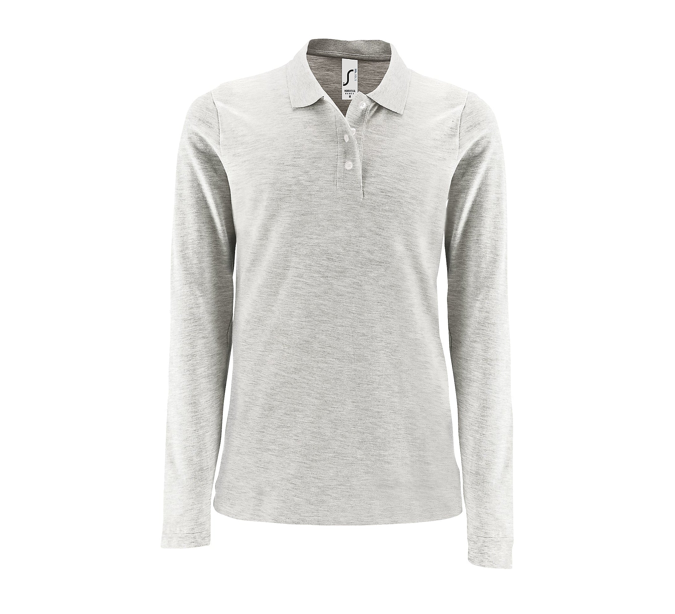 Sieviešu polo krekls SOL'S PERFECT LSL Ash