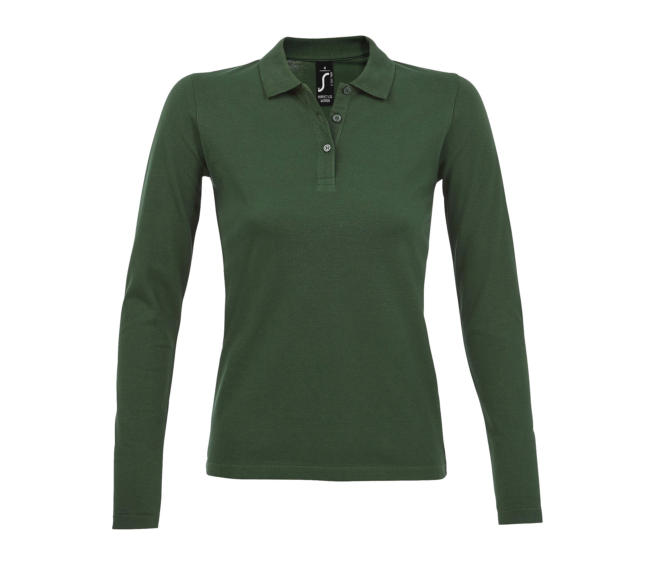 Sieviešu polo krekls SOL'S PERFECT LSL Bottle green