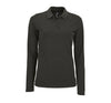 Sieviešu polo krekls SOL'S PERFECT LSL charcoal melange