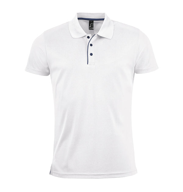 Vīriešu polo krekls SOL'S PERFORMER balts