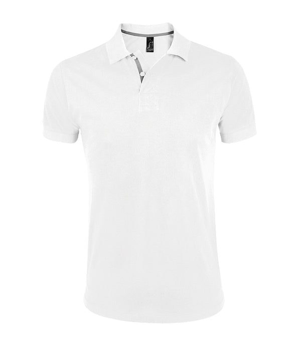 Vīriešu polo krekls SOL'S PORTLAND balts