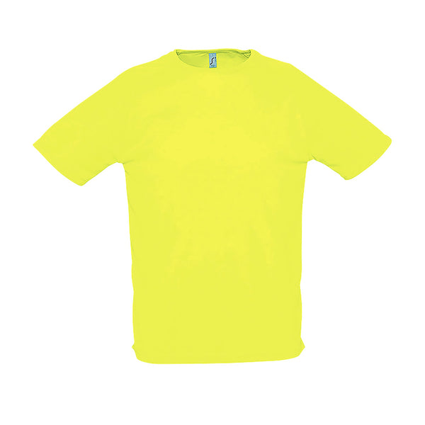 Sporty vīriešu sporta t-krekls neon yellow