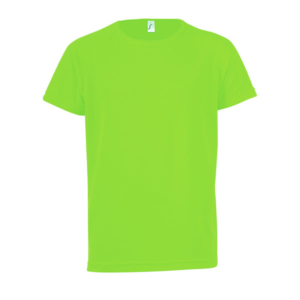 Bērnu t-krekls Sporty kids neon green