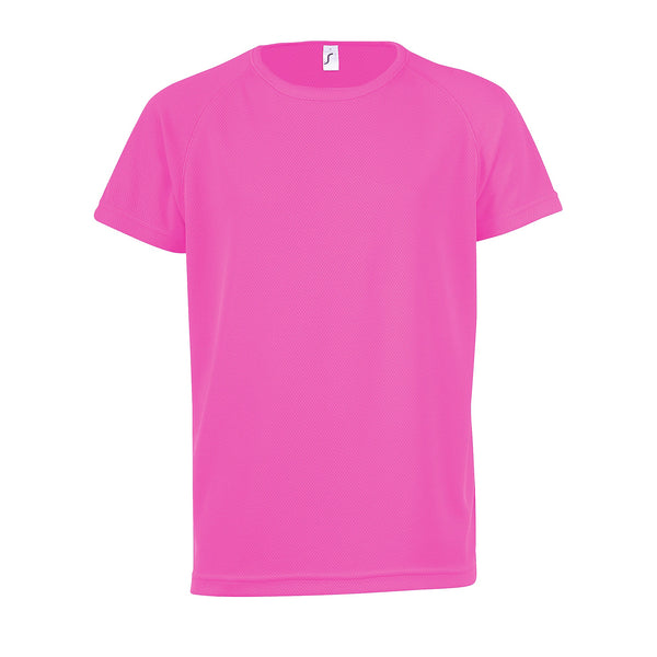 Bērnu t-krekls Sporty kids neon pink