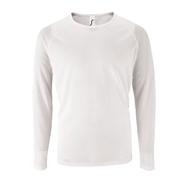 Vīriešu sporta t-krekls SPORTY LSL balts