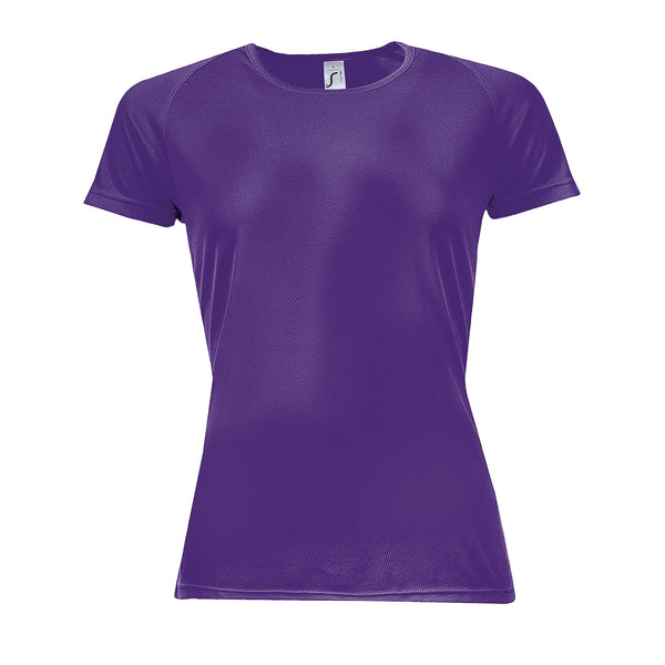 Sieviešu sporta t-krekls SPORTY WOMEN dark purple