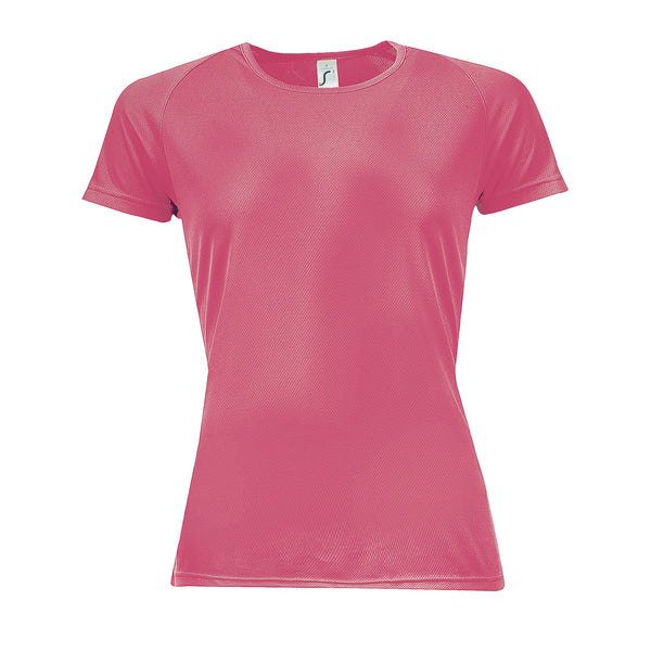 Sieviešu sporta t-krekls SPORTY WOMEN neon coral