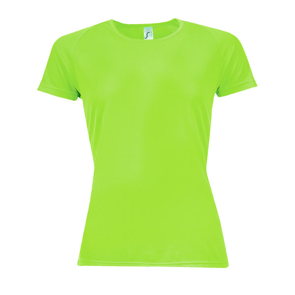 Sieviešu sporta t-krekls SPORTY WOMEN  neon green