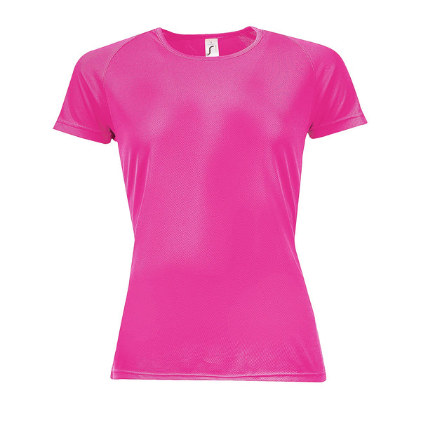 Sieviešu sporta t-krekls SPORTY WOMEN neon pink