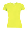 Sieviešu sporta t-krekls SPORTY WOMEN neon yellow