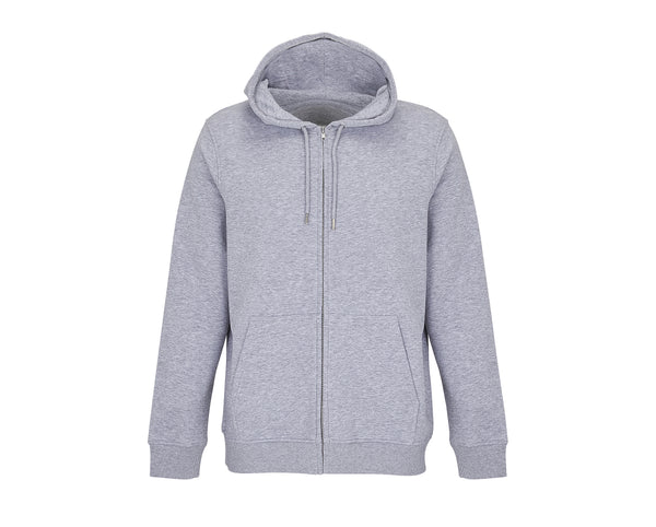 Unisex Calipso jaka ar kapuci grey melange