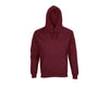 Unisex Condor džemperis ar kapuci burgundy