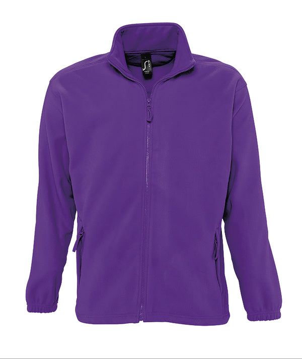Flīša jaka North men purple