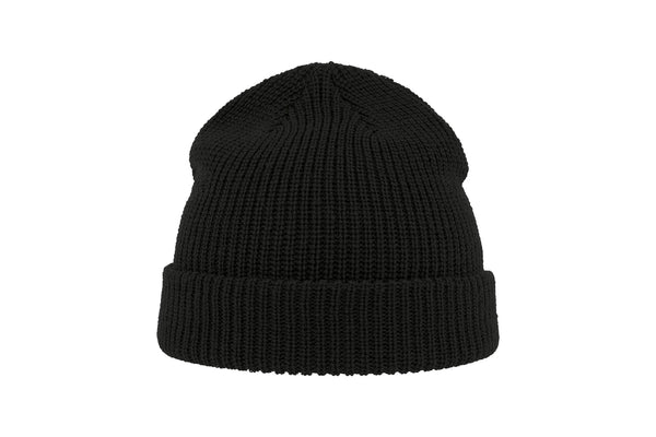 Woolly ziemas cepure melna