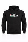 HK Baltu vilki hoodie ar apdruku pieaugušo