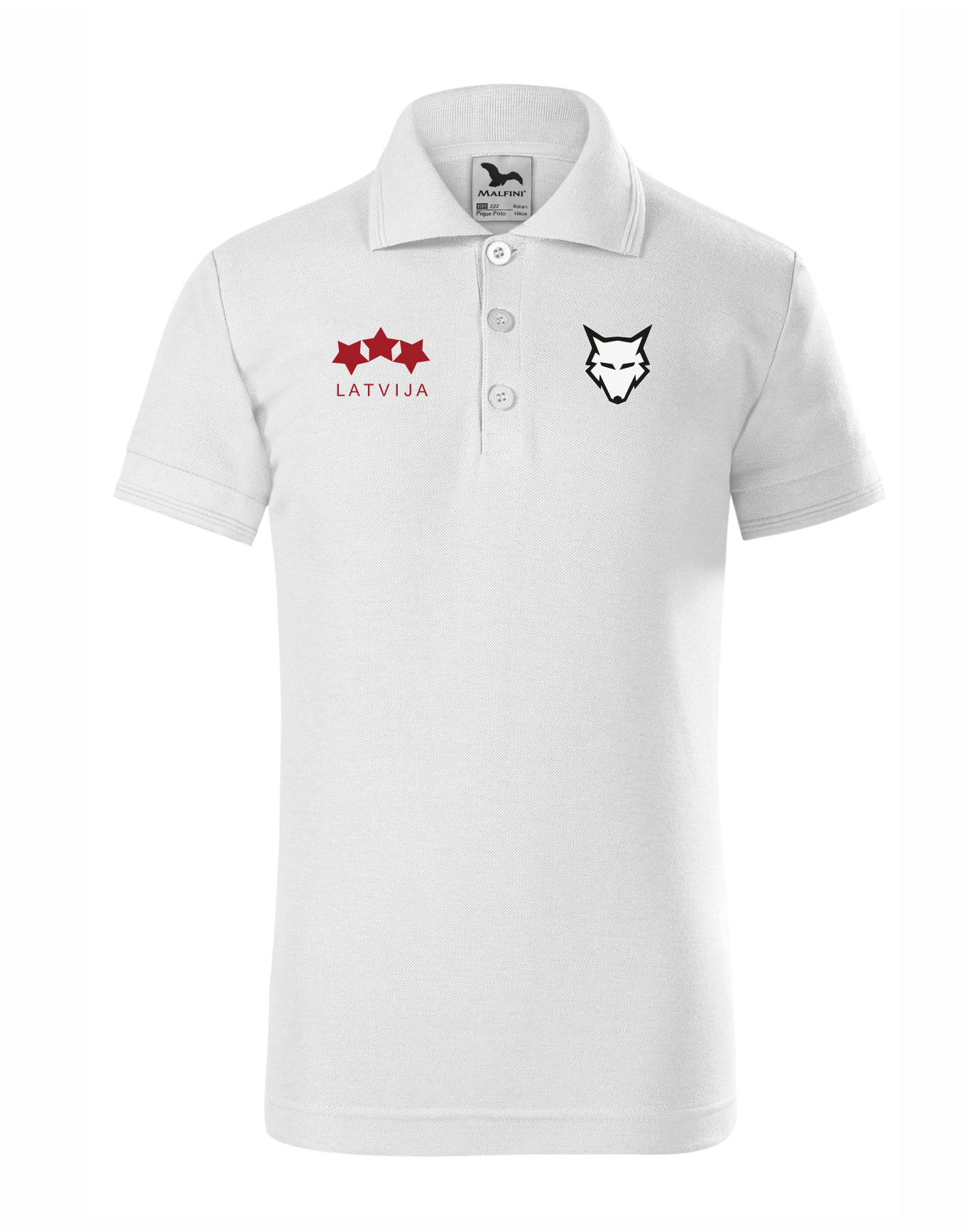 HK Baltu vilki Polo krekls