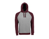 Unisex Seattle džemperis ar kapuci grey/burgundy