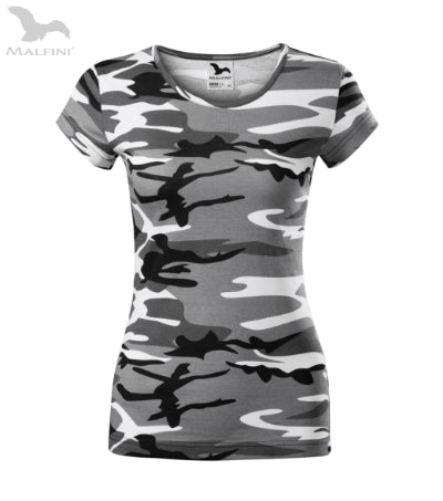 Sieviešu T-krekls Camo Pure C22 camouflage gray