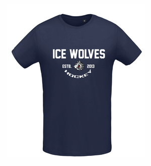 Ice wolves kokvilnas t-krekls ar apdruku