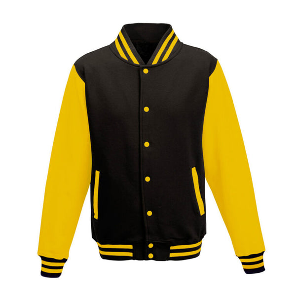 Varsity jaka black yellow