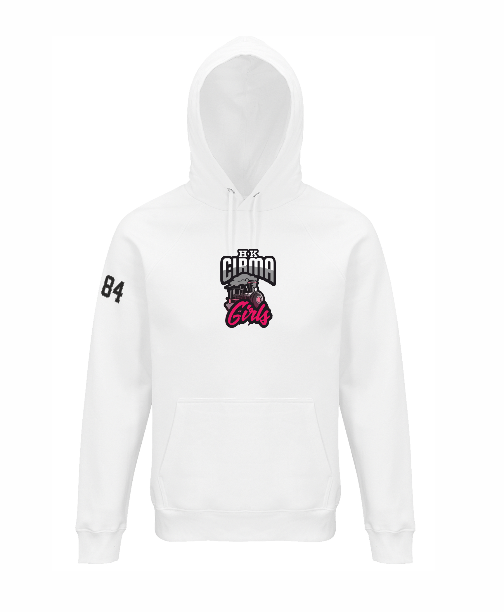 HK Cirma Girls hoodie ar izšuvumu balts
