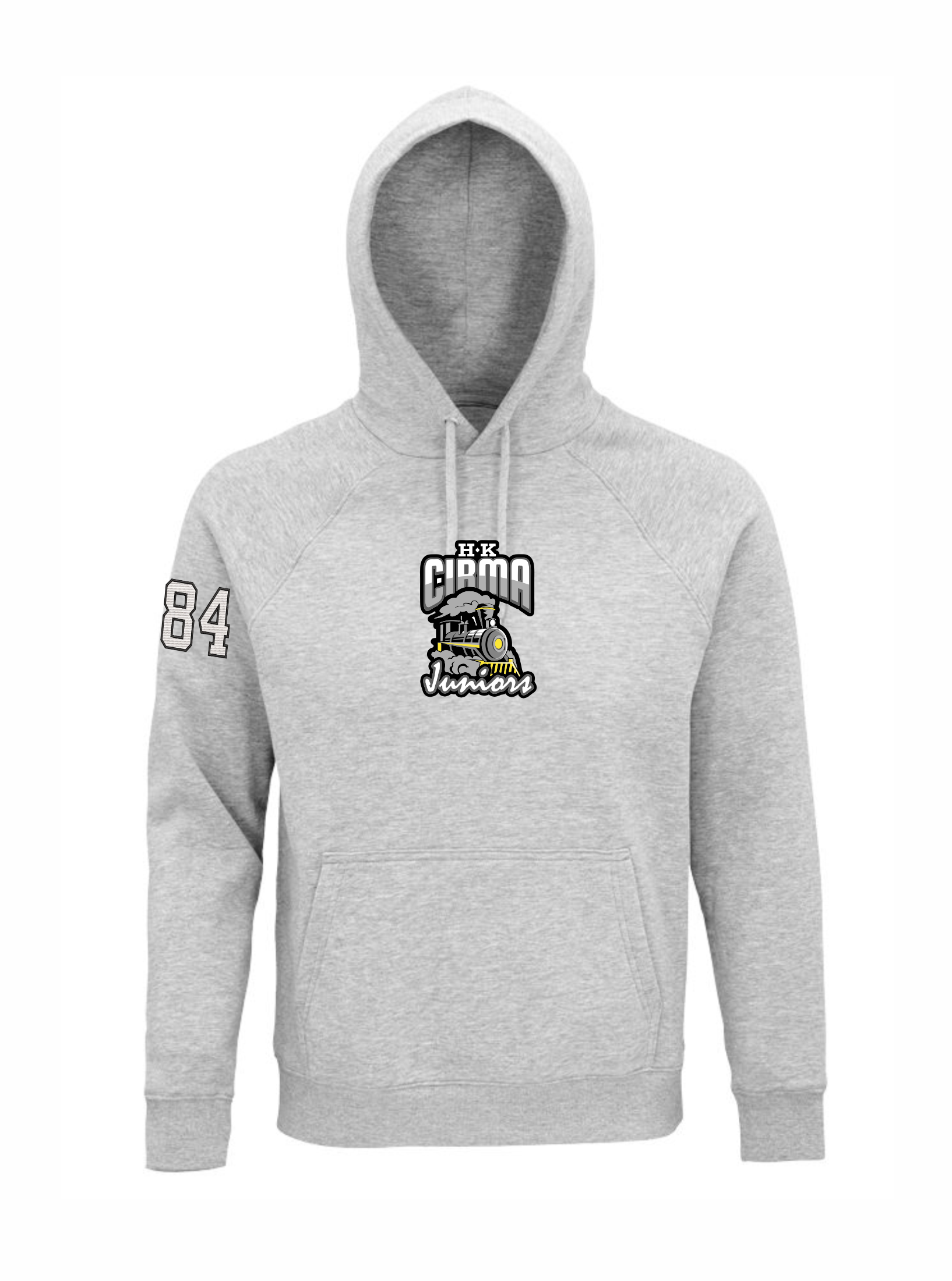 HK Cirma  Juniors pelēks hoodie ar izšuvumu