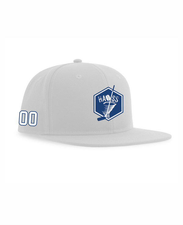 HK Haoss cepure ar nagu balta ar taisnu nagu