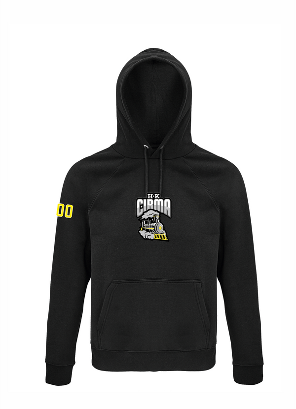 HK Cirma hoodie ar izšuvumu melns