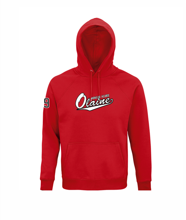 HK Olaine hoodie ar apdruku sarkans