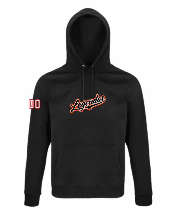 HK PIlsētas Leģendas hoodie ar izšuvumu melns