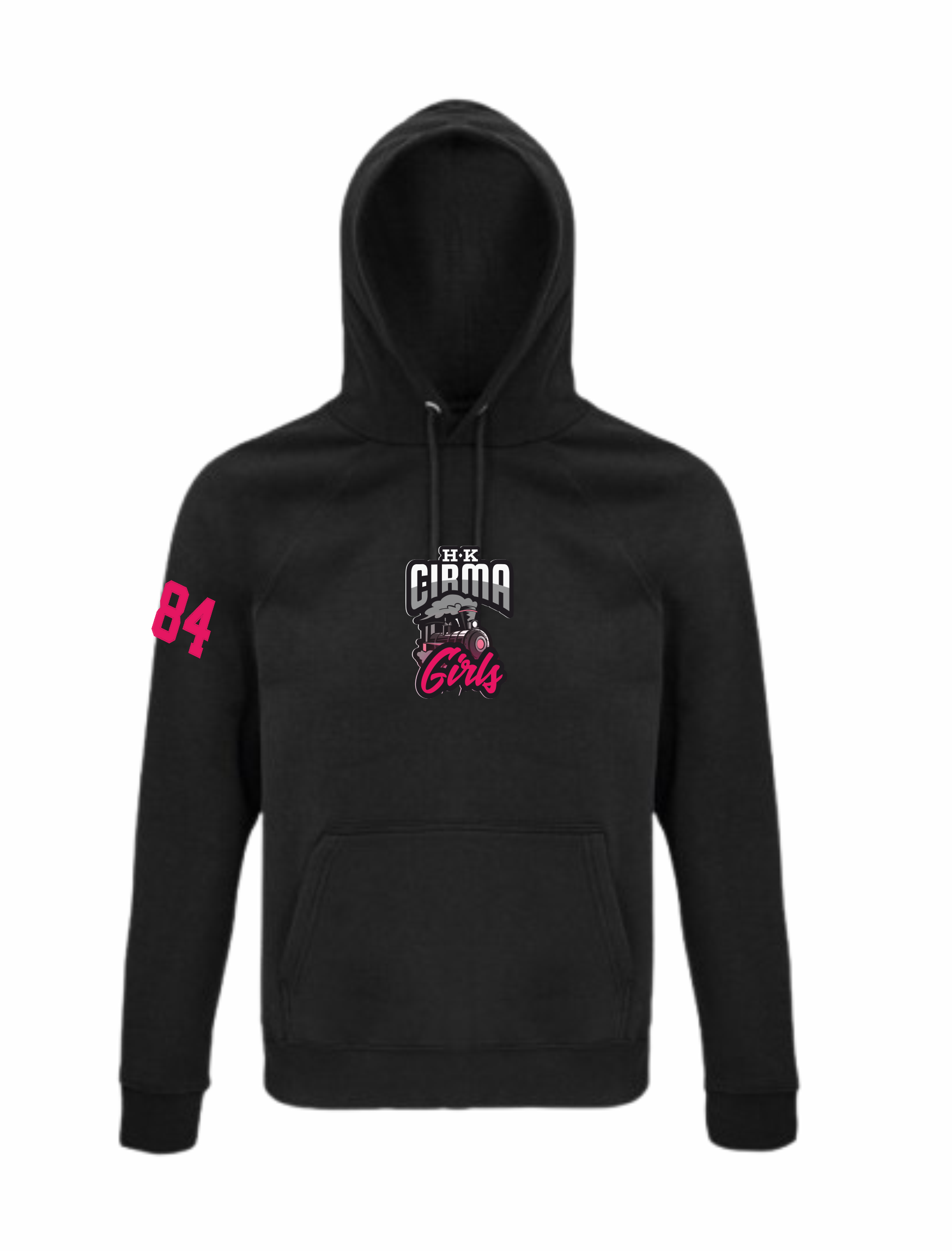 HK Cirma Girls hoodie ar izšuvumu melns