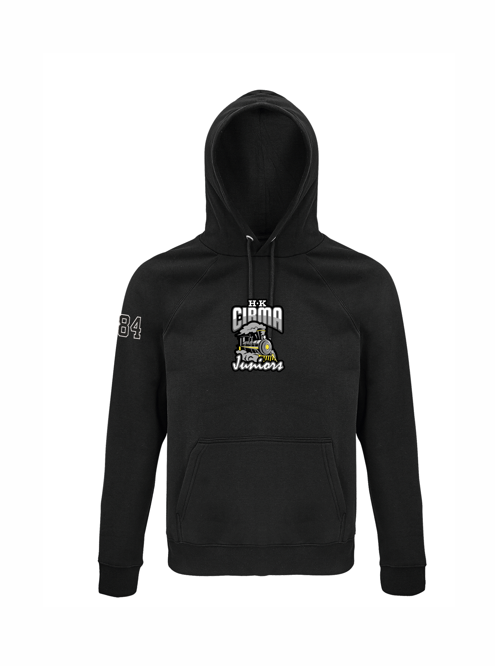 HK Cirma  Juniors hoodie ar izšuvumu melns