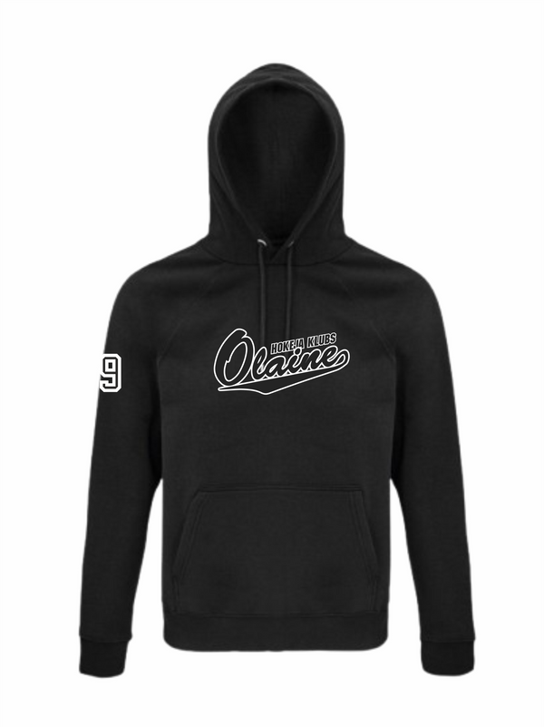 HK Olaine hoodie ar apdruku melns