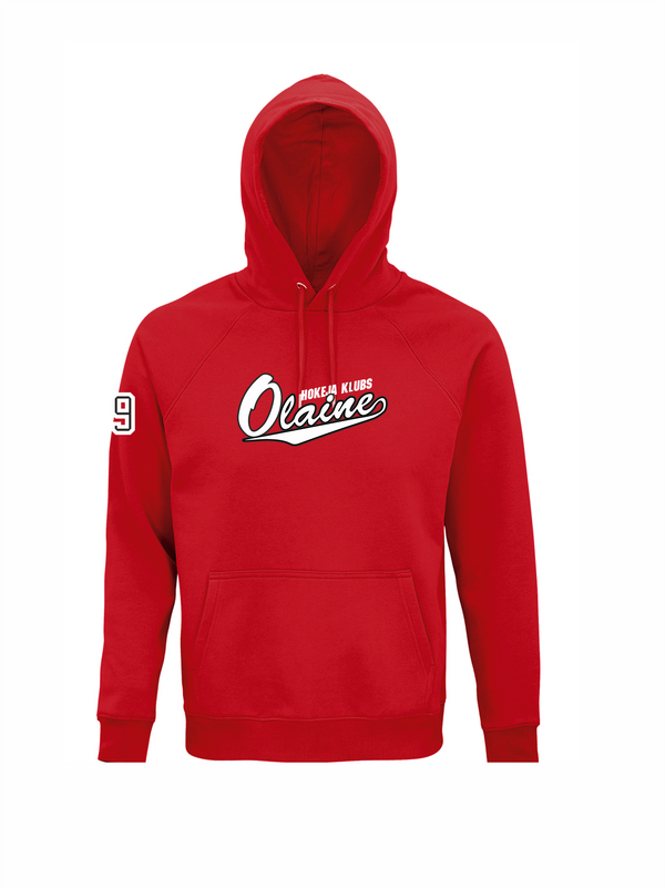 HK Olaine hoodie ar apdruku sarkans