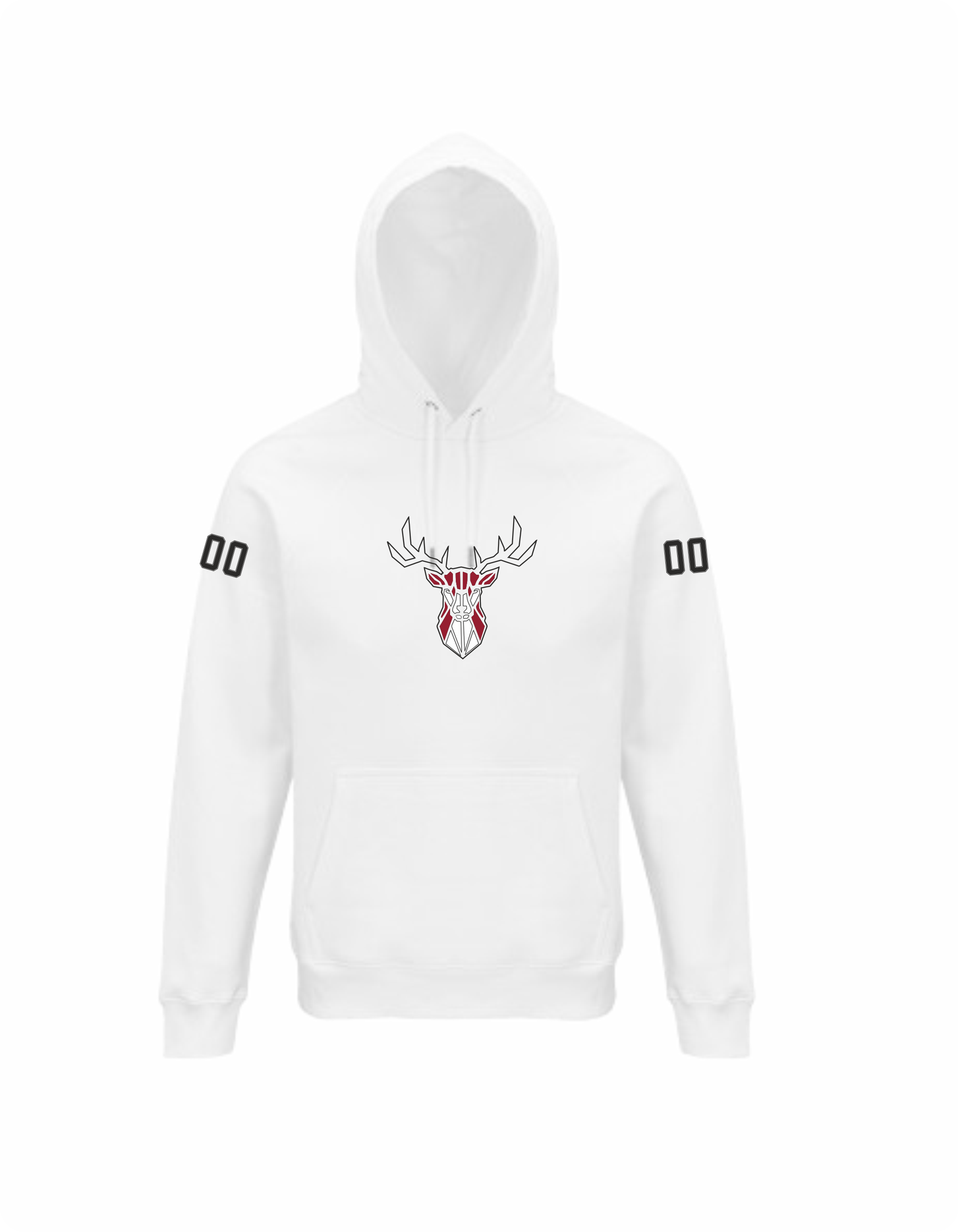 HK Sēļi hoodie balts ar izšuvumu