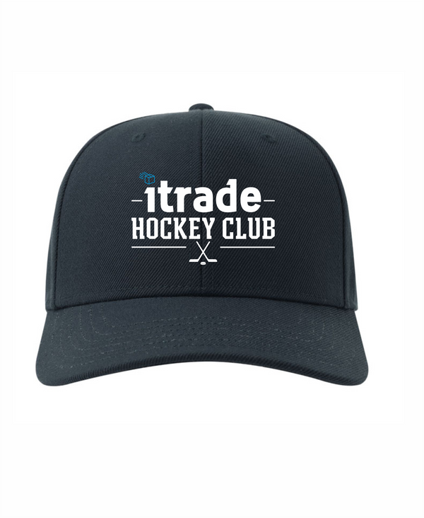 HK ITRADE Cepure ar nagu ar izšuvumu tumši zila