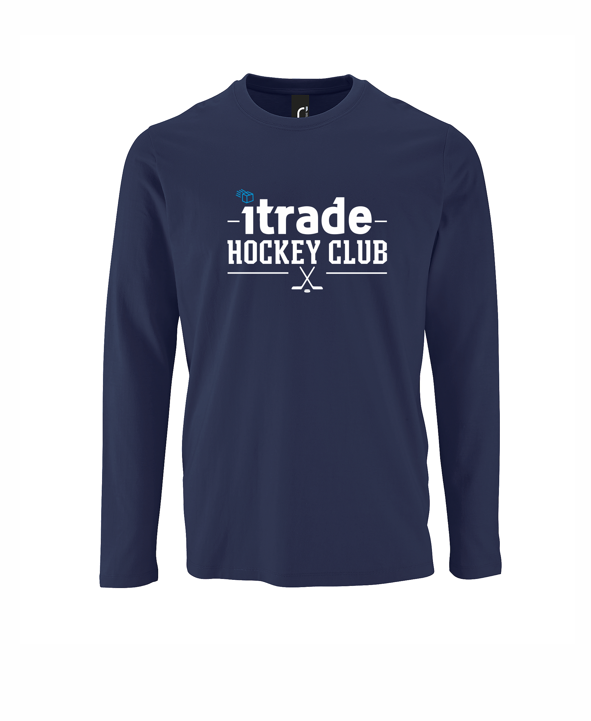 HK ITRADE Kokvilnas t-krekls ar garām piedurknēm ar apdruku