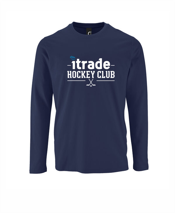 HK ITRADE Kokvilnas t-krekls ar garām piedurknēm ar apdruku