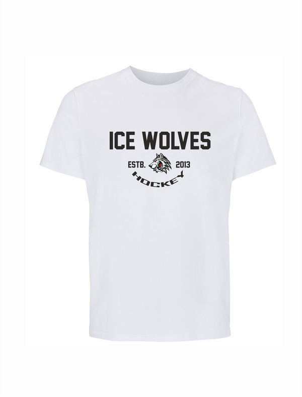 Ice wolves kokvilnas t-krekls ar apdruku