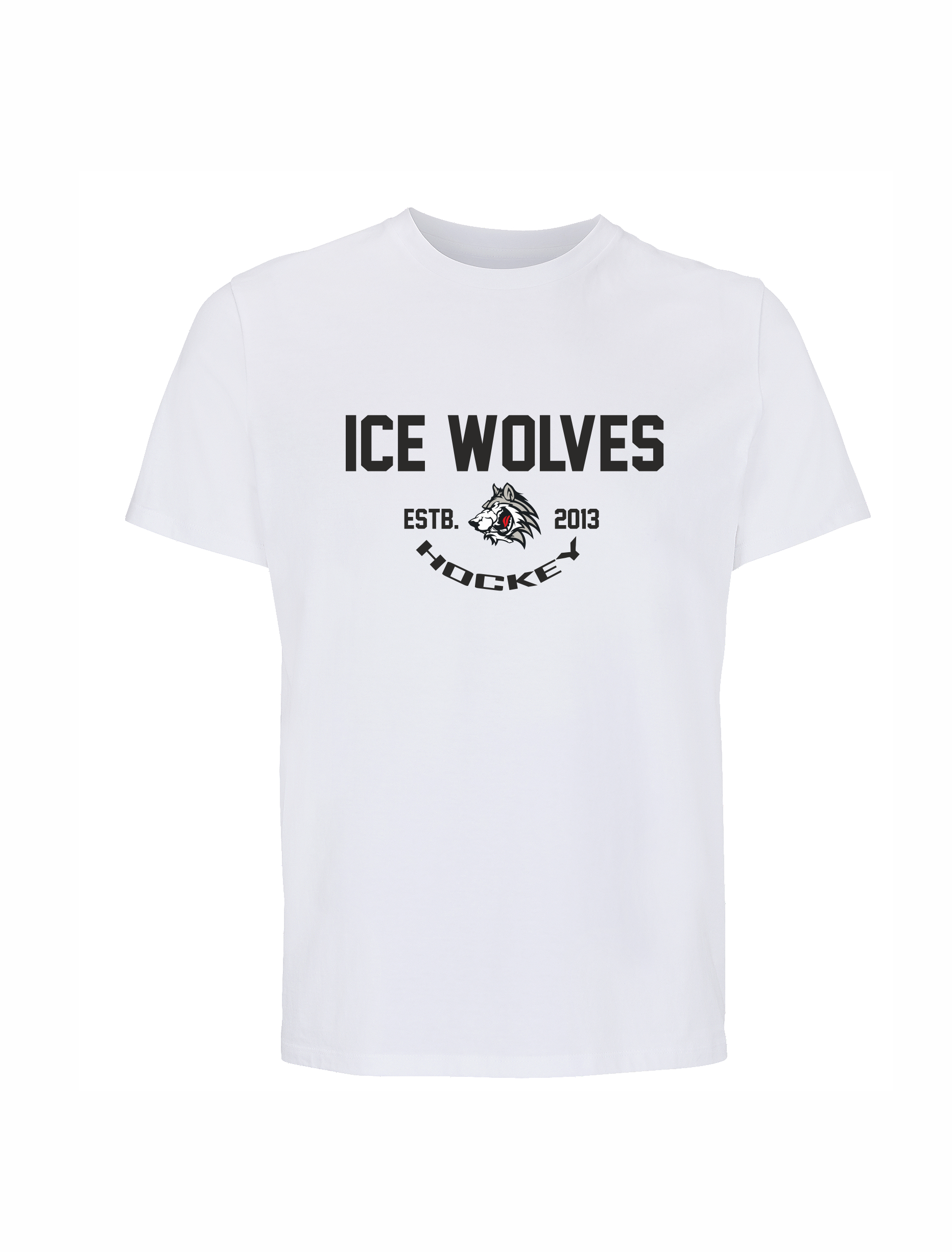 Ice wolves kokvilnas t-krekls ar apdruku