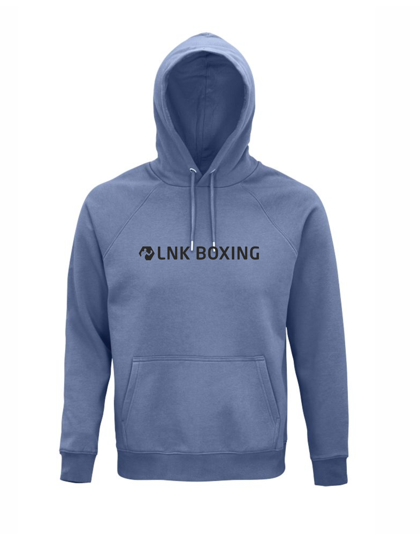 LNK boxing hoodie ar izšuvumu zils