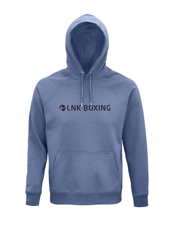 LNK boxing hoodie ar izšuvumu zils