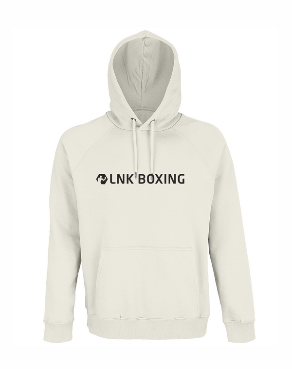 LNK boxing hoodie ar izšuvumu natural